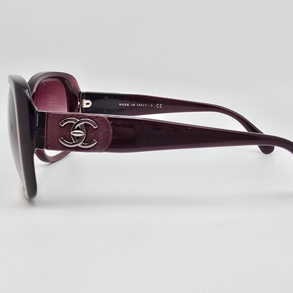 Chanel 5234-Q c.539/3P Red Frame Red Gradient Lens Sunglasses w/ Case Italy 57mm main image 6